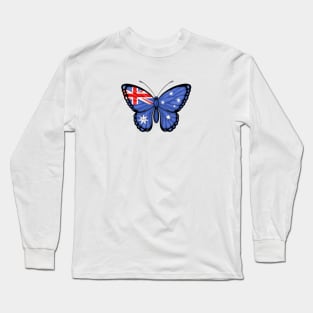 Australian Flag Butterfly Long Sleeve T-Shirt
